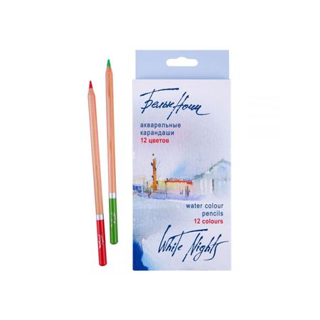 Lapis de Cor Aquarelavel White Nights 12 Cores - 1252