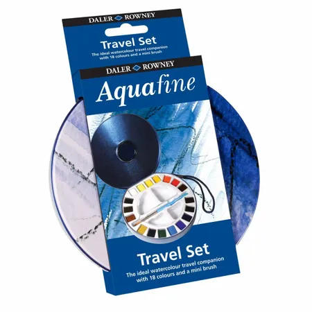 Kit Aquarela Daler Rowney Travel Set 18 Pastilhas
