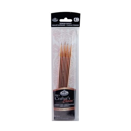 Kit Pincel Royal e Langnickel Crafters Choice Pro Rose Gold Detail (Liner) - RCC PRO109