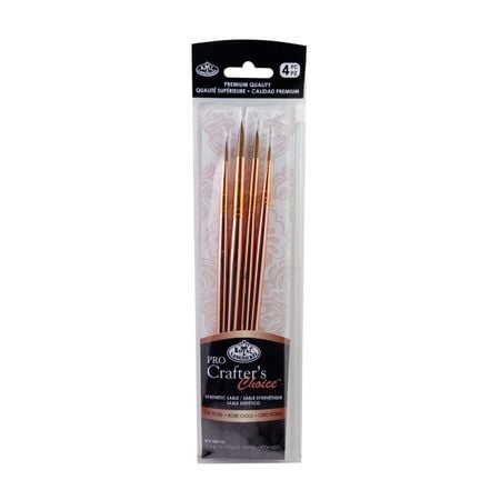 Kit Pincel Royal e Langnickel Crafters Choice Pro Rose Gold Rounds (Redondos) - RCC PRO110