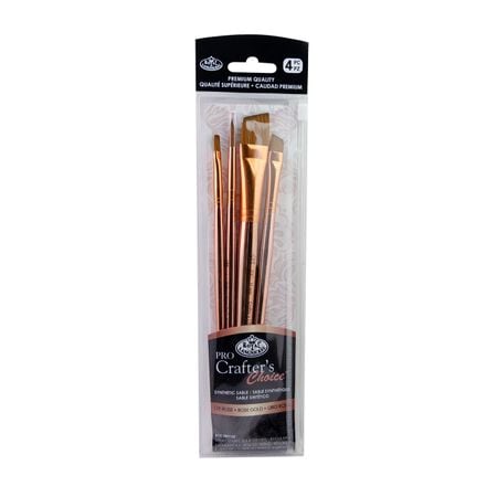 Kit Pincel Royal e Langnickel Crafters Choice Pro Rose Gold Variados- RCC PRO105