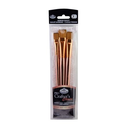 Kit Pincel Royal e Langnickel Crafters Choice Pro Rose Gold Wash - RCC PRO107