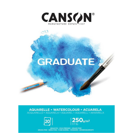 Bloco Aquarela Canson Graduate 250g/m²