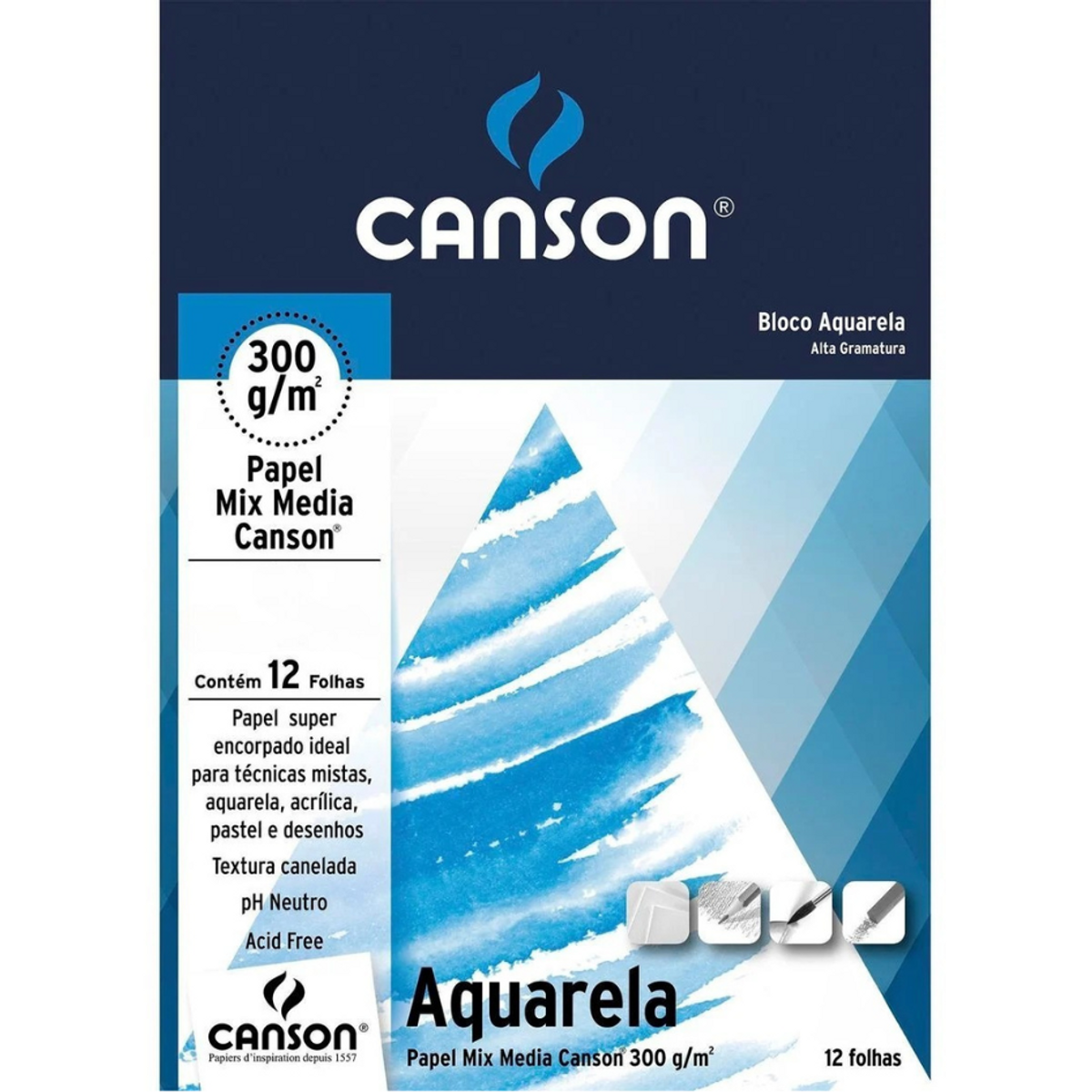 Bloco Aquarela Canson 300g/m²