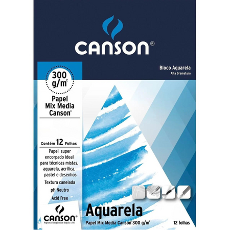 Bloco Aquarela Canson 300g/m²