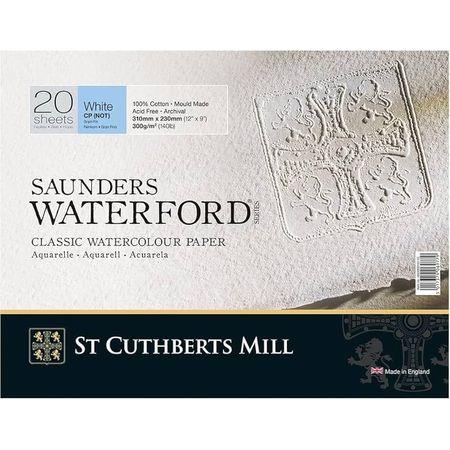 Bloco Aquarela Canson Saunders Waterford 300g/m² 23x31 Textura Fina