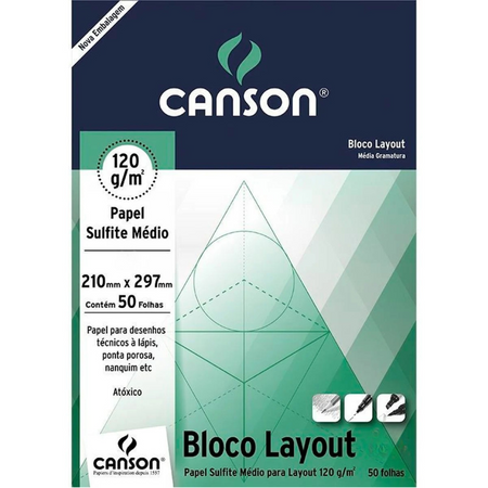 Bloco Desenho Canson Layout 120g/m²