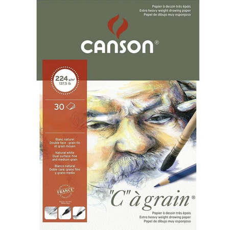 Bloco Aquarela Canson C a Grain 224g/m² 