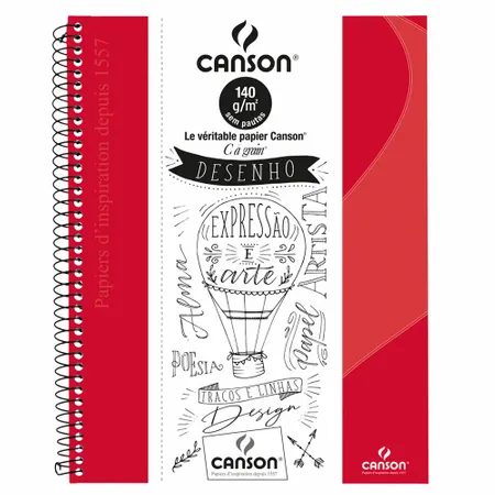 Caderno Desenho Canson 140g/m² - Várias Cores