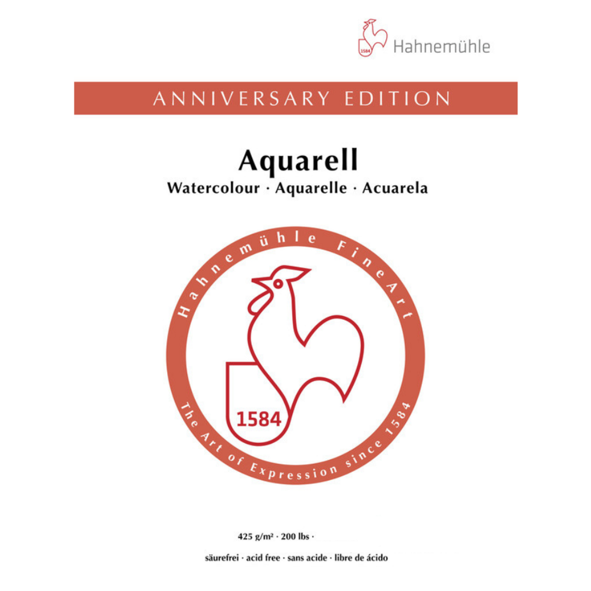 Bloco Aquarela Hahnemuhle Anniversary 425g/m² Textura Fina