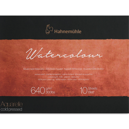 Bloco Aquarela Hahnemuhle The Collection Watercolour 640g/m² Textura Fina