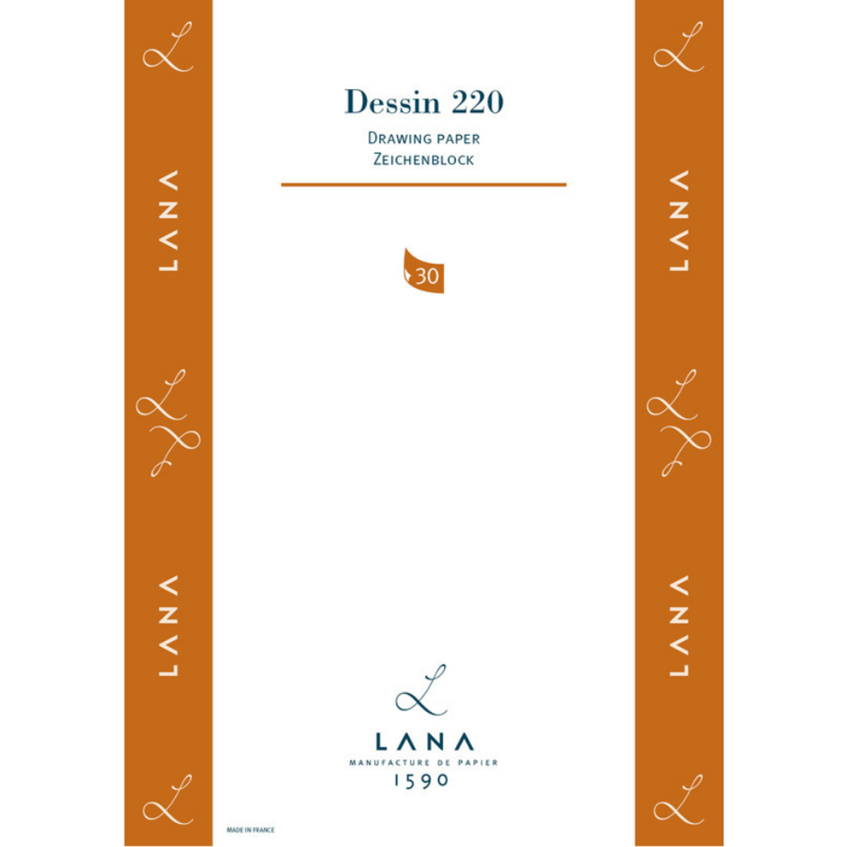 Bloco Desenho Lana Dessin 220g/m² 30 Folhas