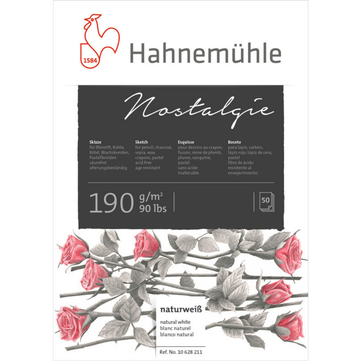 Bloco Desenho Hahnemuhle Nostalgie 190g/m²