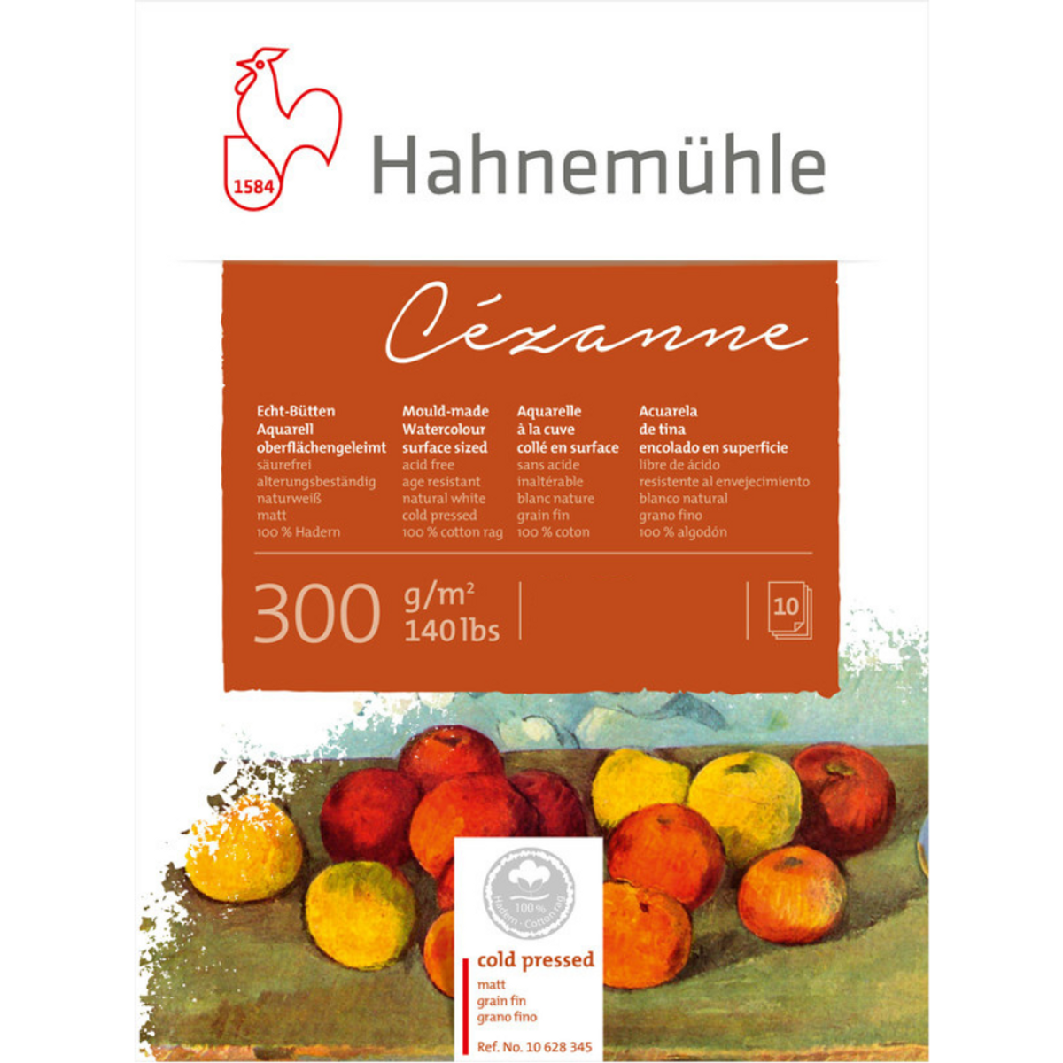 Bloco Aquarela Hahnemuhle Cezanne 300g/m² Textura Fina