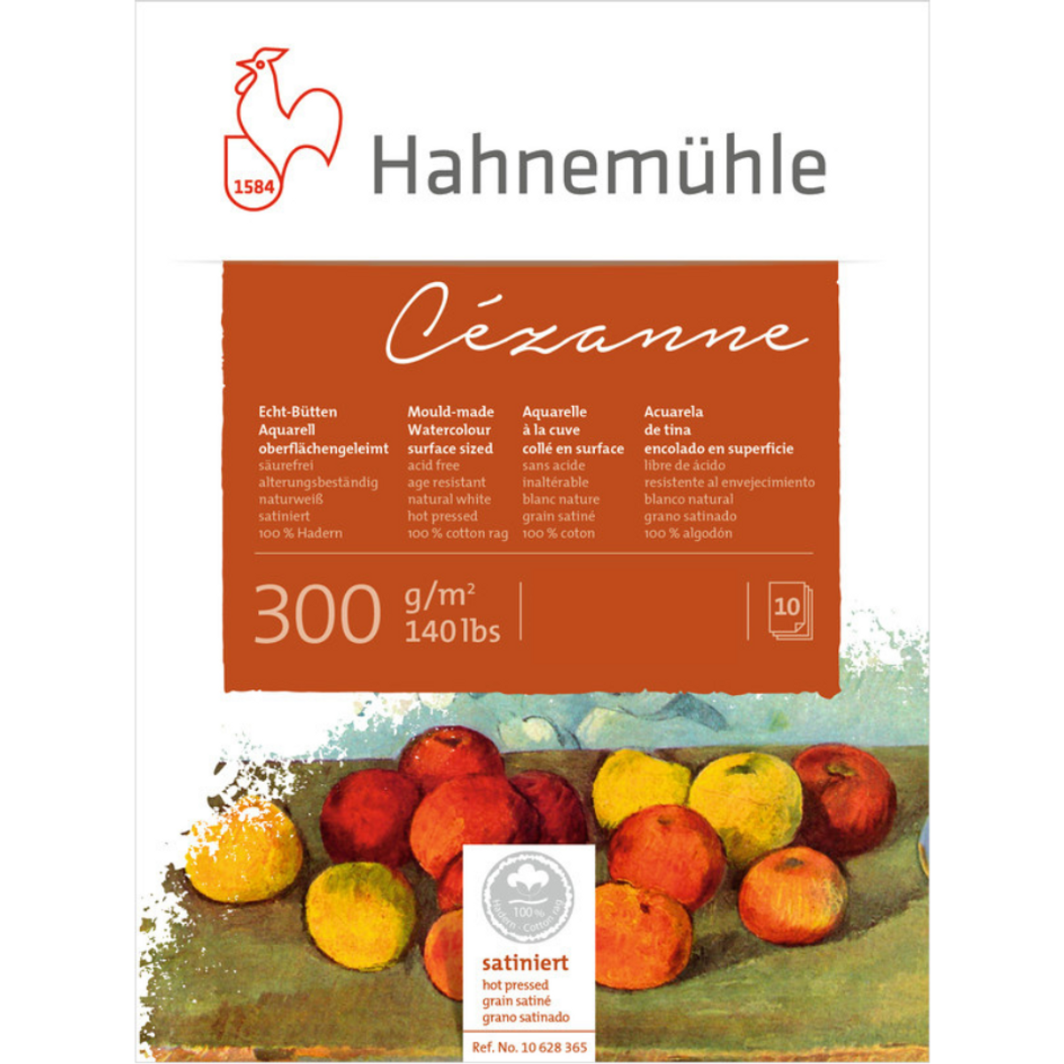 Bloco Aquarela Hahnemuhle Cezanne 300g/m² Textura Satinada