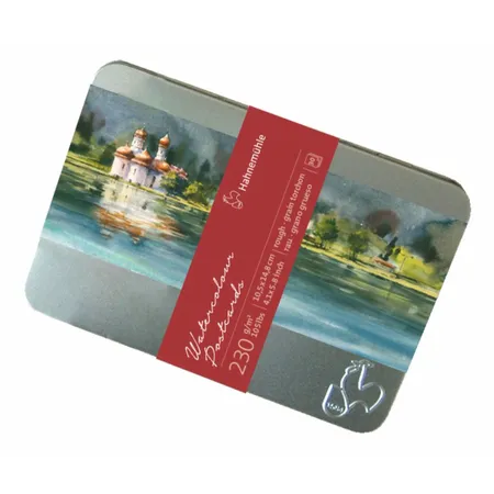 Cartão Postal Hahnemuhle Watercolour Estojo 230g/m² 10x15 Textura Rugosa