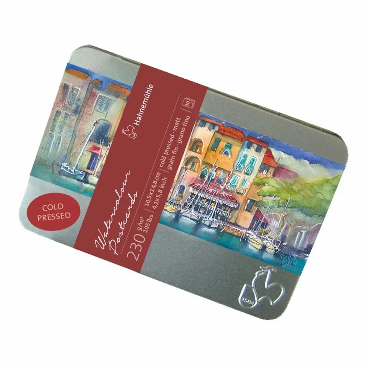 Cartão Postal Hahnemuhle Watercolour Estojo 230g/m² 10x15 Textura Fina