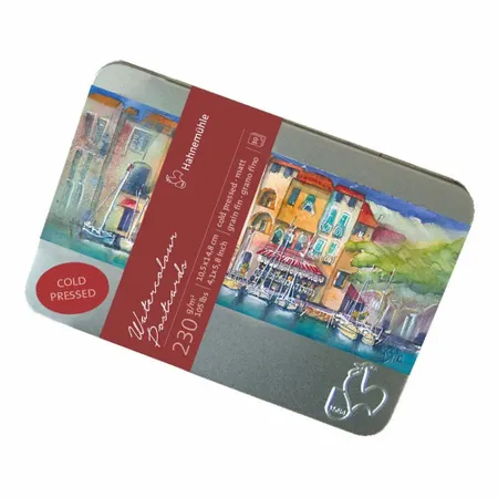 Cartão Postal Hahnemuhle Watercolour Estojo 230g/m² 10x15 Textura Fina