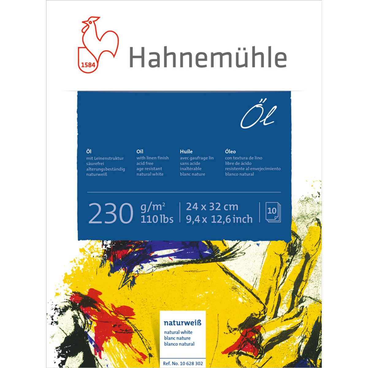 Bloco Oleo Hahnemuhle Oil 230g/m² 24x32