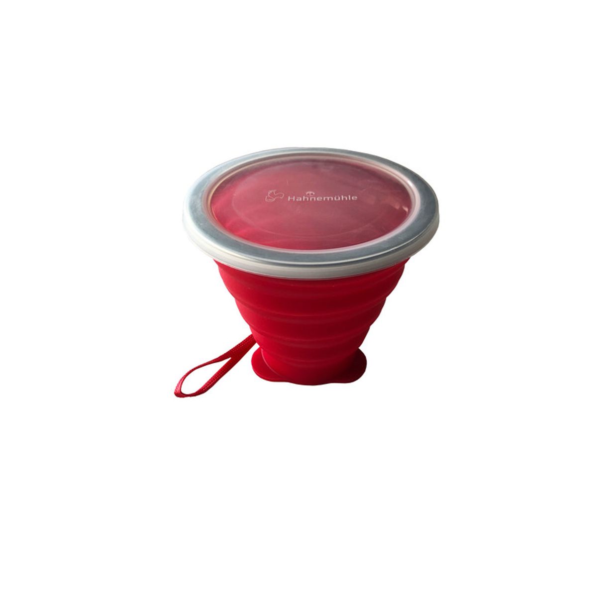 Copo de Silicone Lava Pincel Retratil Com Tampa 270ml