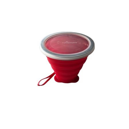 Copo de Silicone Lava Pincel Retratil Com Tampa 270ml