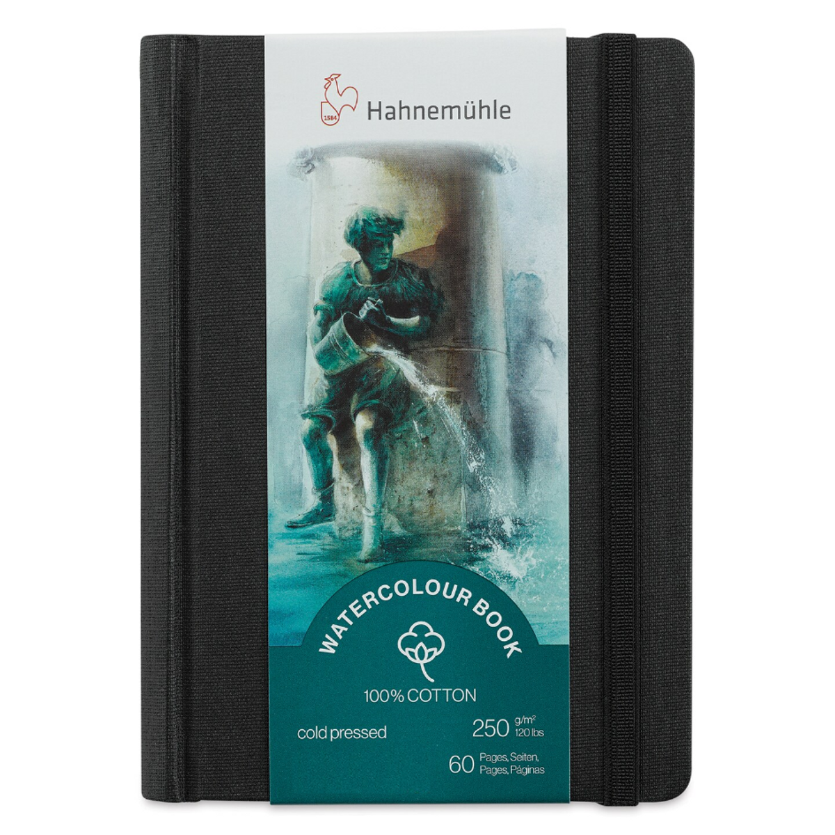 Sketchbook Aquarela Hahnemuhle Watercolour Book 100% Algodão 250g/m² 19,5x19,5