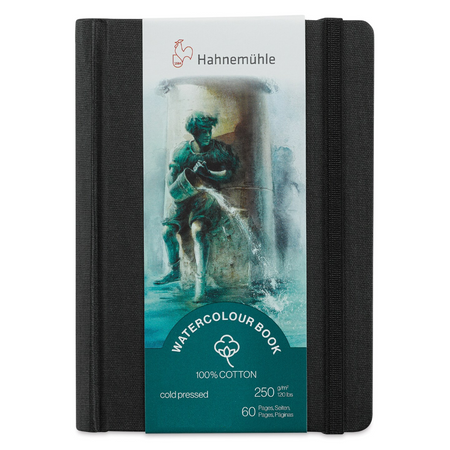 Sketchbook Aquarela Hahnemuhle Watercolour Book 100% Algodão 250g/m² 19,5x19,5