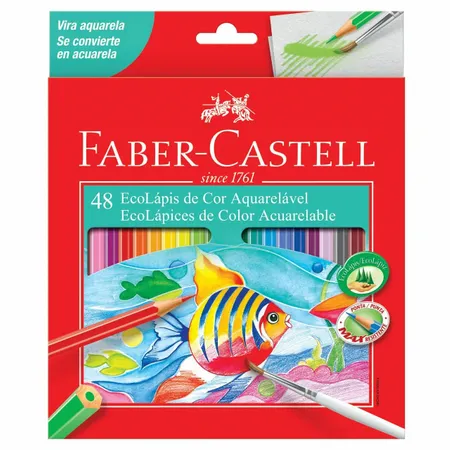 Lapis de Cor Aquarelavel Faber Castell 48 Cores