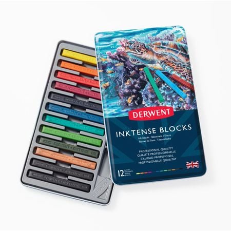 Kit Derwent Inktense Blocks 12 Barras