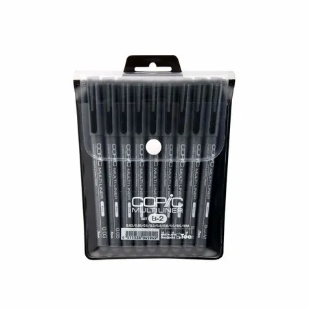 Kit Copic Multiliner Preta 9 Canetas - B2