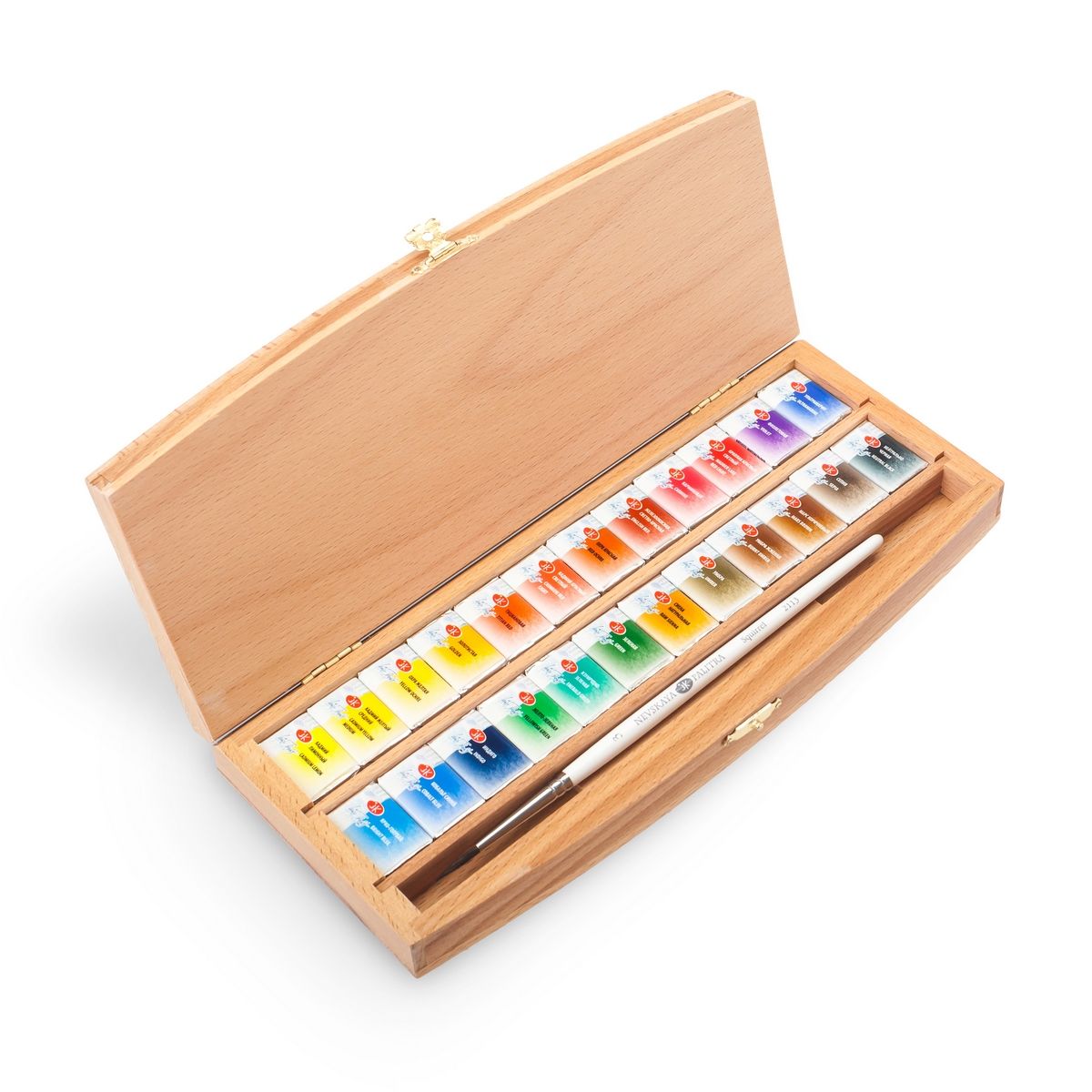 Kit Luxo com 24 Tintas Aquarela White Nights em Pastilha - 085