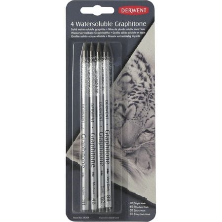 Kit Lapis Grafite Integral Derwent Graphitone 4 Unidades