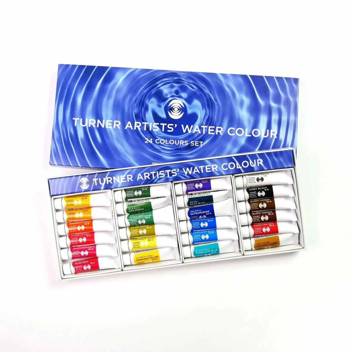 Kit 24 Aquarelas Turner Colour Works Artists Water Colour 5ml