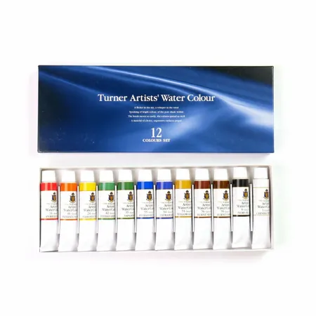 Kit 12 Aquarelas Turner Colour Works Artists Water Colour 15ml
