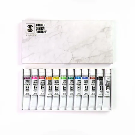 Kit 12 Guache DesignTurner Colour Works 25ml