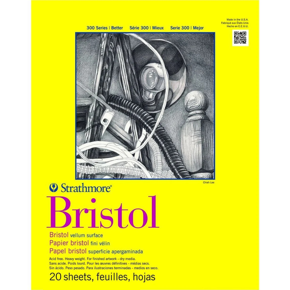 Bloco Desenho Strathmore Bristol 270g/m² - Velino