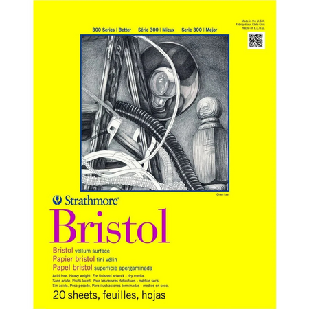 Bloco Desenho Strathmore Bristol 270g/m² - Velino
