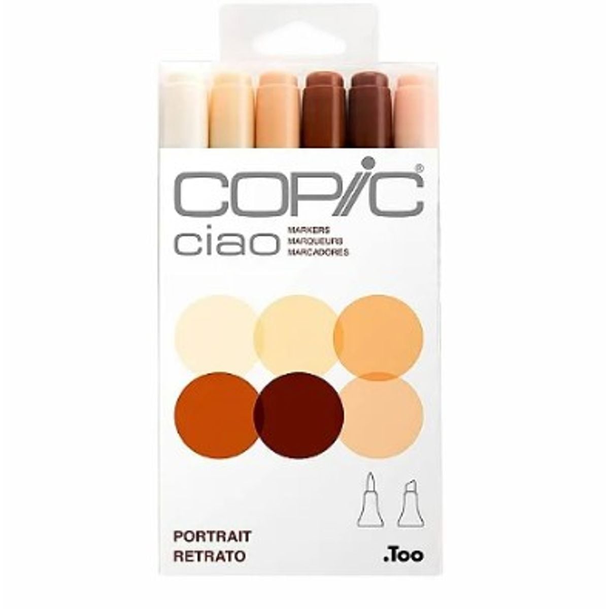 Kit Copic Ciao 6 Cores Portrait