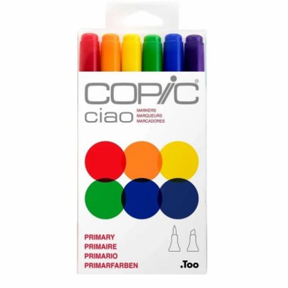 Kit Copic Ciao 6 Cores Primary