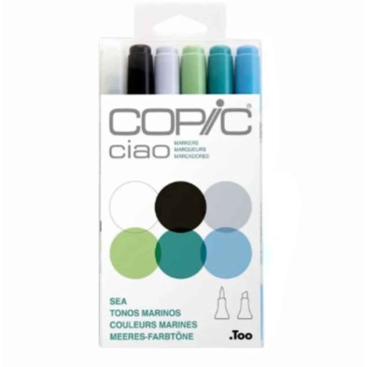 Kit Copic Ciao 6 Cores Sea