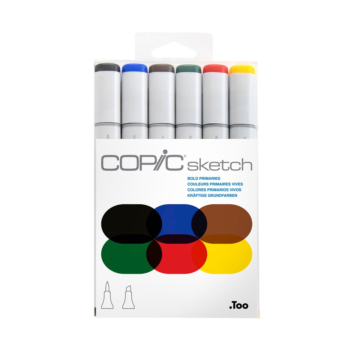Kit Copic Sketch 6 Cores Bold Primaries