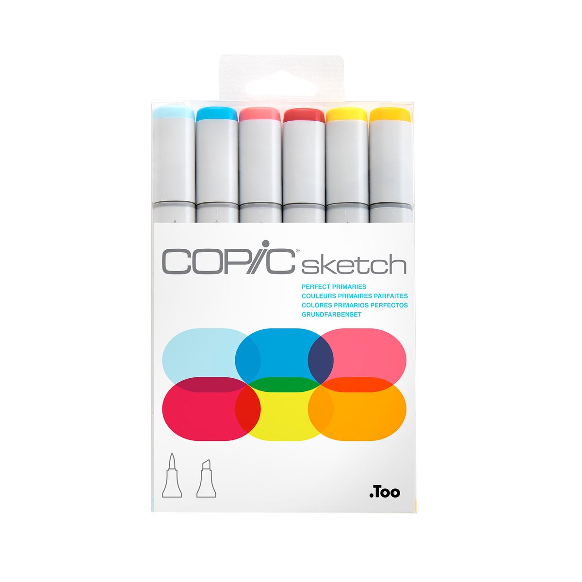 Kit Copic Sketch 6 Cores Perfect Primaries