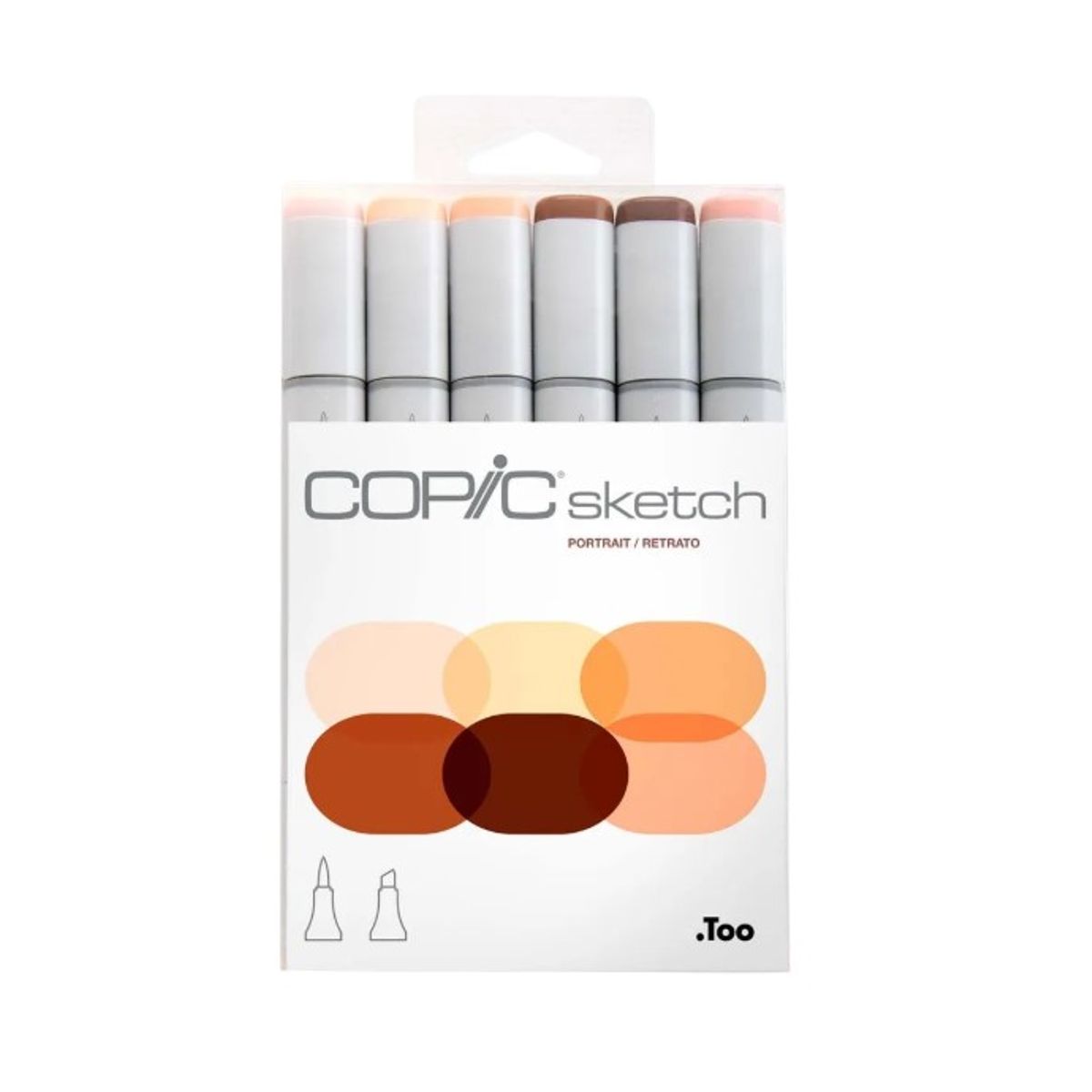 Kit Copic Sketch 6 Cores Portrait
