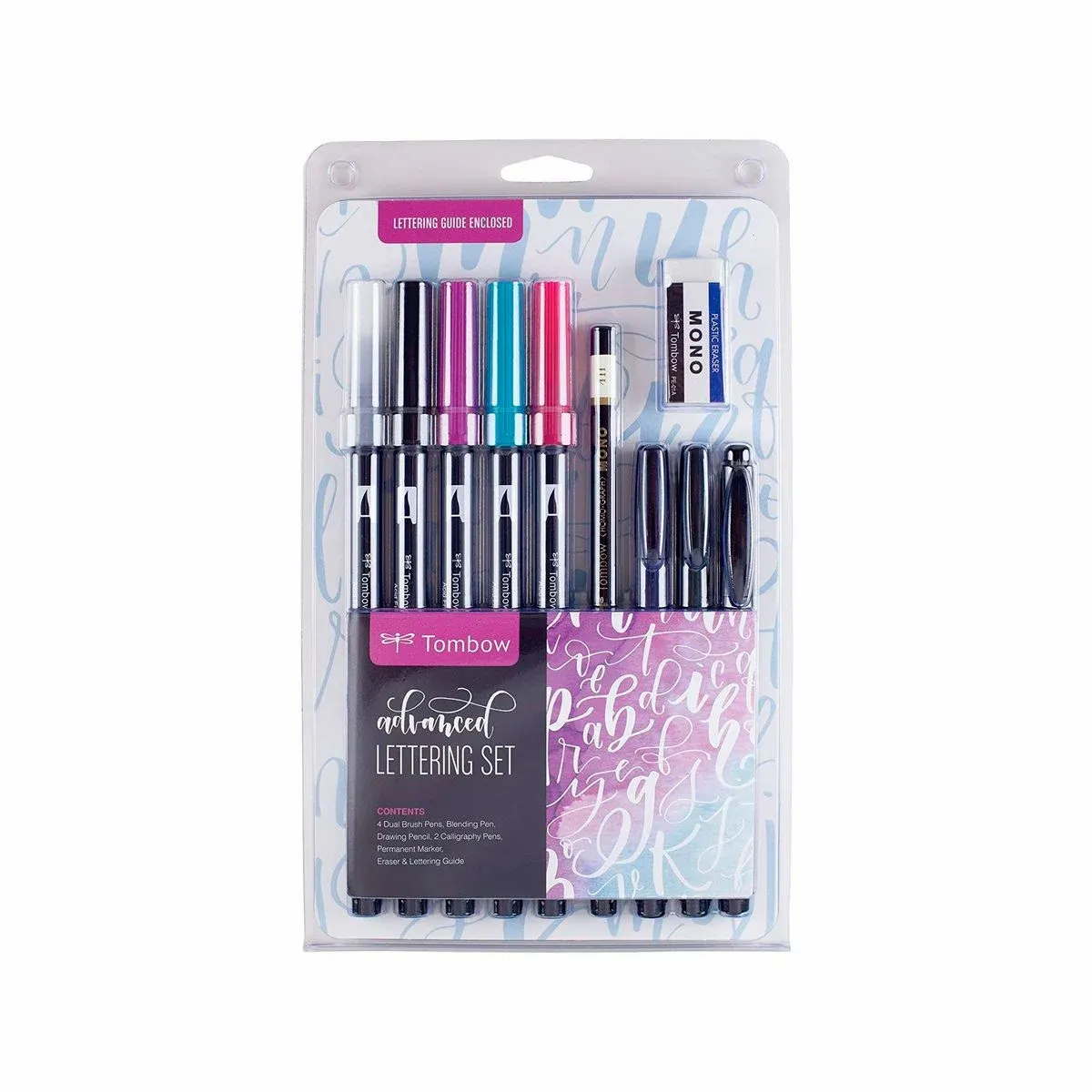 Kit Caneta Pincel Tombow Dual Brush + Lettering Set