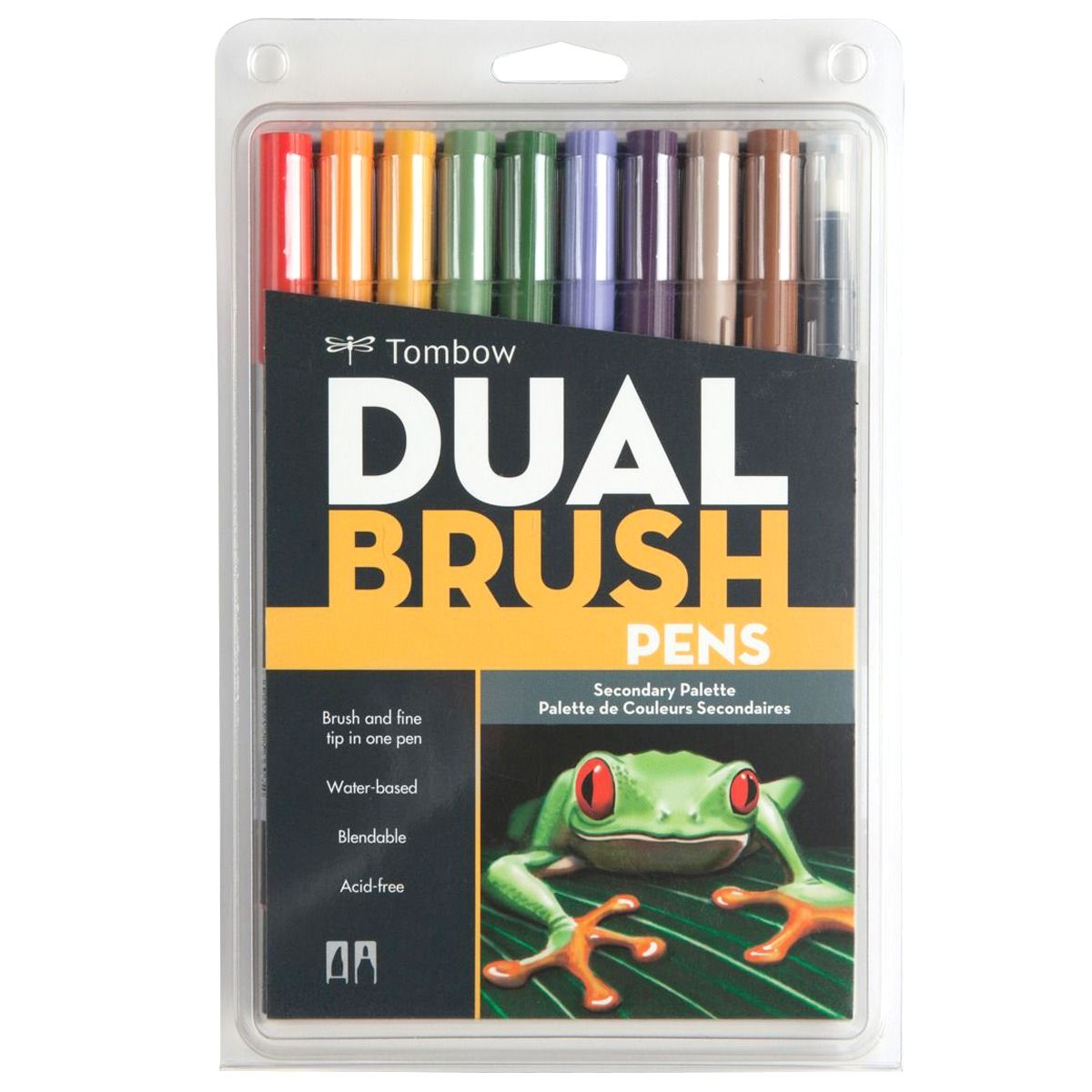 Kit Caneta Pincel Tombow Dual Brush 10 Cores -  Secundaria