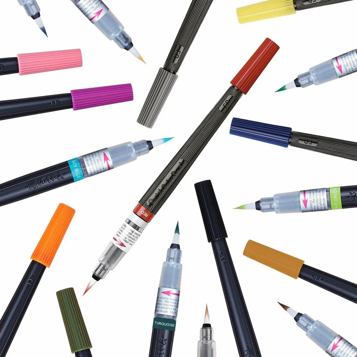Caneta Pentel Color Brush Recarregavel Avulsa