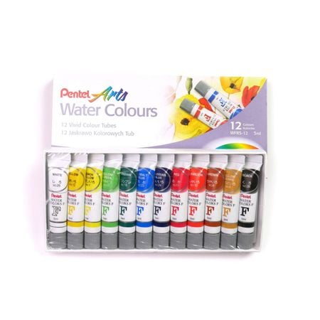 Kit de Tinta Aquarela Pentel  - 12 cores