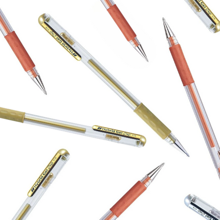 Caneta Gel Metalica Pentel Hybrid Gel Grip 0.8mm