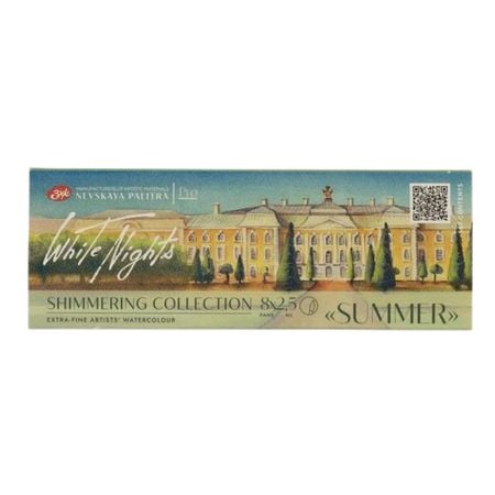 Kit 8 Tintas Aquarela White Nights em Pastilha Shimmering Collection - Summer