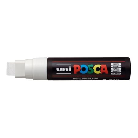 Caneta Posca PC-17K Ponta Retangular - Cor Branca